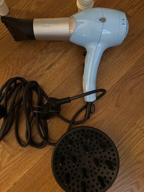 Light Blue Hair Dryer with Diffuser - Unbranded